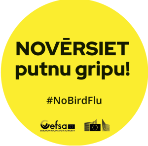 #NoBirdFlu: EFSA un Eiropas Komisija sagatavojušas praktiskus ieteikumus putnu gripas riska mazināšanai